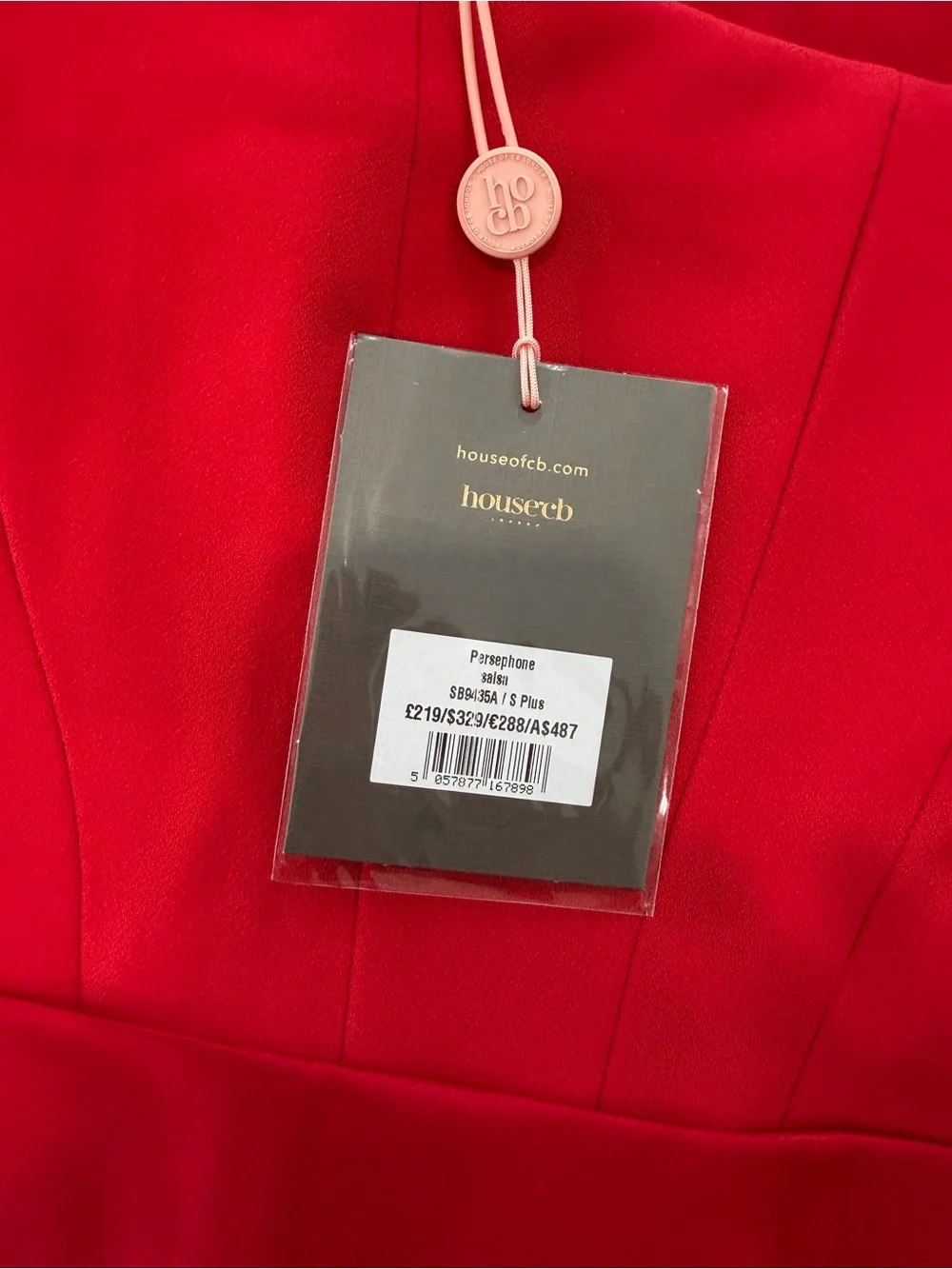 Persephone RED Strapless Satin Corset Cocktail Dress- NEW - Picture 8 of 10